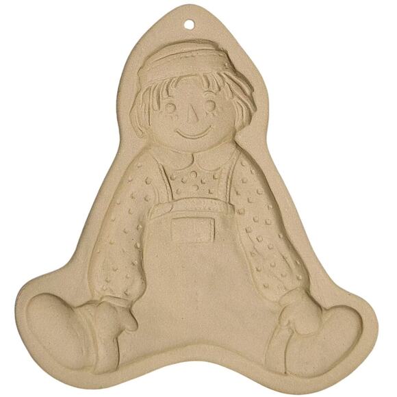 Vtg Brown Bag Cookie Art Mold Lot Of 2 Goose Raggedy Andy Hill Design Inc 1986 - Picture 4 of 7